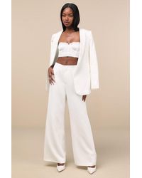 Elliatt - Florence High-Rise Wide-Leg Trousers - Lyst