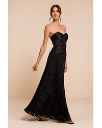 Lulus - Marlene Floral Pleated Drop Waist Maxi Dress - Lyst