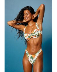 Lulus - Aloha Print Underwire Bikini Top - Lyst