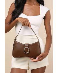 Lulus - Oh-So Chic Buckle Shoulder Bag - Lyst