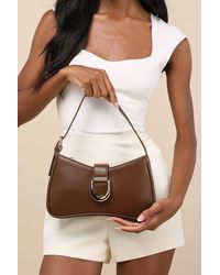 Lulus - Oh-So Chic Buckle Shoulder Bag - Lyst