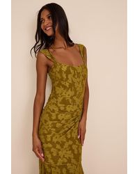 Lulus - Celeste Floral Burnout Bustier Maxi Dress - Lyst