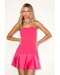 Lulus - Compelling Style Strapless Mini Dress - Lyst