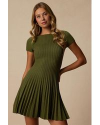 Lulus - Sarielle Pleated Sweater Mini Dress - Lyst