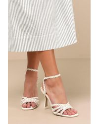 Dolce Vita - Hellen Pearl Ankle Strap High Heel Sandals - Lyst