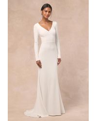 Lulus - Feeling Of Forever Long Sleeve Mermaid Maxi Dress - Lyst