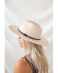 Lulus - Into The Wild Cream Felt Fedora Hat - Lyst