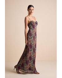 Lulus - Kendlyn Multi Floral Plisse Maxi Dress - Lyst