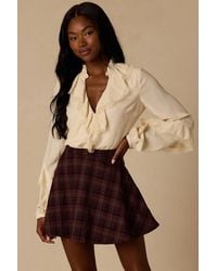 Lulus - Addington & Plaid Mini Skirt - Lyst