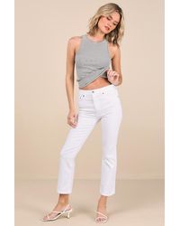 Daze Denim - Shy Girl High-Waisted Cropped Flare Jeans - Lyst