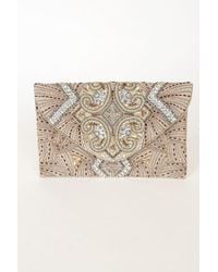 Lulus - Sparkling Evening Beaded Clutch - Lyst