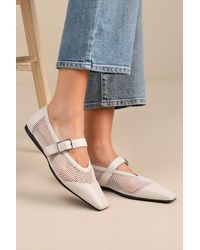 Vagabond Shoemakers - Wioletta Off Leather Mesh Ballet Flats - Lyst