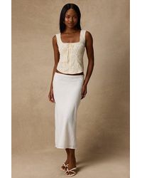 Lulus - Pleasant Poise High-Rise A-Line Midi Skirt - Lyst