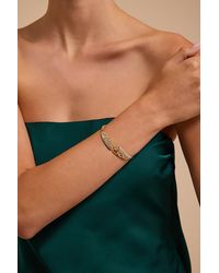 Lulus - Geneva Rhinestone Bangle Bracelet - Lyst