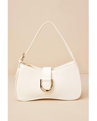 Lulus - Oh-So Chic Bone Buckle Shoulder Bag - Lyst