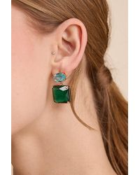 Lulus - Vayda Rhinestone Statement Earrings - Lyst