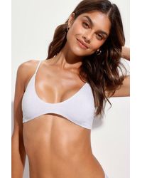 Lulus - Sparkling Waves Sparkly Bikini Top - Lyst