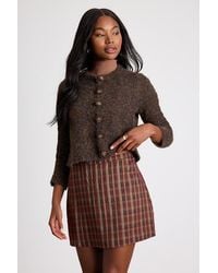 Lulus - Sursha Plaid Mid-Rise Mini Skirt - Lyst