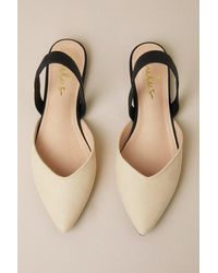 Lulus - Mae Suede Pointed-Toe Slingback Flats - Lyst
