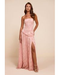 Lulus - Allison Floral Burnout Drop Waist Maxi Dress - Lyst