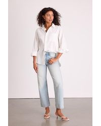 Lulus - Teague Light Wash Mid-Rise Straight Leg Jeans - Lyst