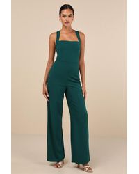 Lulus - Glamorous Dedication Sleeveless Wide-Length Jumpsuit - Lyst