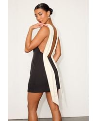 Lulus - Sandri And Cream Backless Bodycon Mini Dress - Lyst