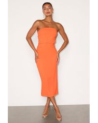 Lulus - Valera Light Jersey Knit Column Midi Dress - Lyst