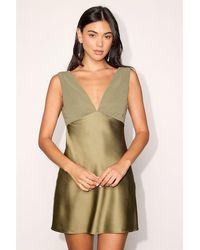 Lulus - Hanley Satin Slip Mini Dress - Lyst