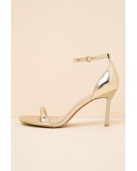 Lulus - Dottie Ankle Strap High Heel Sandals - Lyst