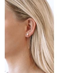 Lulus - More For Me Rhinestone Earrings Set - Lyst