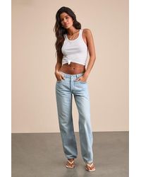 Levi's - 501 '90S Light Wash Mid-Rise Straight Leg Jeans - Lyst