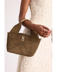 Steve Madden - Viv Suede Top Handle Handbag - Lyst