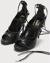 Lulus - Sayela Lace-Up High Heels - Lyst