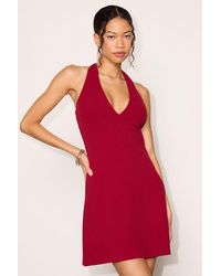 Lulus - Brinley Halter Mini Dress - Lyst