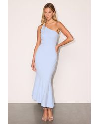 Lulus - Bianca One-Shoulder Trumpet Midi Dress - Lyst