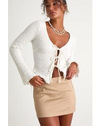 Lulus - Mienna Low-Rise Mini Skirt - Lyst