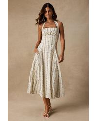 Lulus - Serenity Floral Halter Midi Dress - Lyst