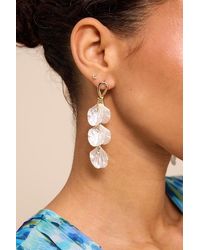 Lulus - Mary Petal Drop Earrings - Lyst