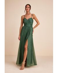 Lulus - Rosalind Organza Strapless Maxi Dress - Lyst