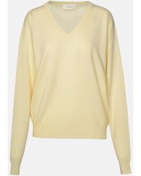 Sportmax - Ivory Wool Blend Sweater - Lyst