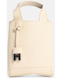 Hogan - 'Shopping' Ivory Leather Mini Bag - Lyst