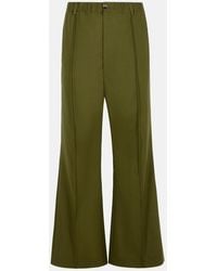 Marni - Virgin Wool Pants With Stitched Pleats - Lyst