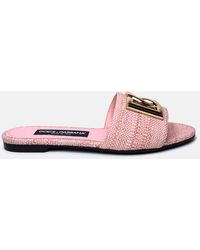 Dolce & Gabbana - Fabric Slippers - Lyst