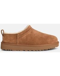 UGG - Classic Micro' Chestnut Suede Boots - Lyst