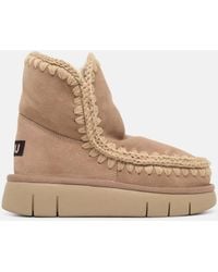 Mou - 'Eskimo 18 Bounce' Camel Suede Ankle Boots - Lyst