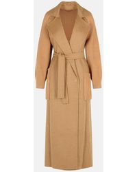 Max Mara - 'Berard 1234' Camel Wrap Coat - Lyst