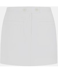 Courreges - Wool Blend Miniskirt - Lyst