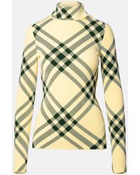 Burberry - Viscose Blend Turtleneck Sweater - Lyst