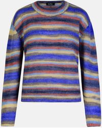 A.P.C. - 'abby' Multicolor Mohair Blend Sweater - Lyst